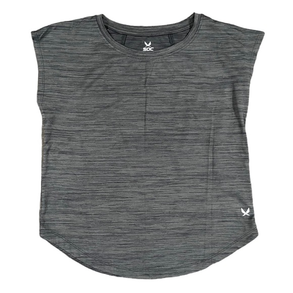 SOC Stadium Sportswear Girls Dark Grey Sleeveless Shirt L / XL - Picture 2 of 12